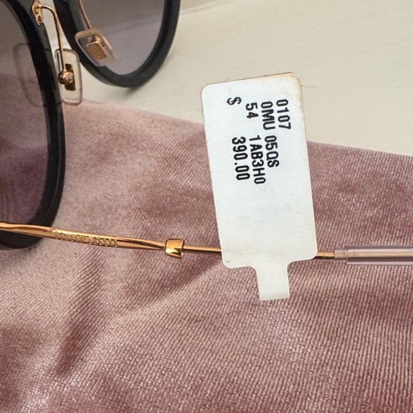Miu Miu Gold and Black Sunglasses - Picture 6 of 8